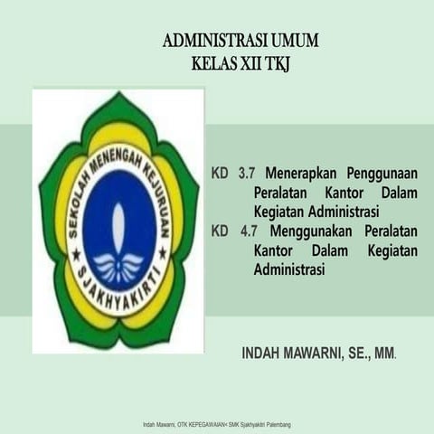 KD 3 7 Peralatan Kantor