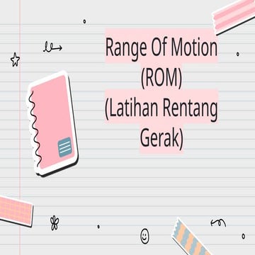 Range Of Motion (ROM) | PPTX