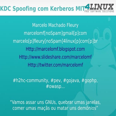 KDC Spoofing com Kerberos MIT