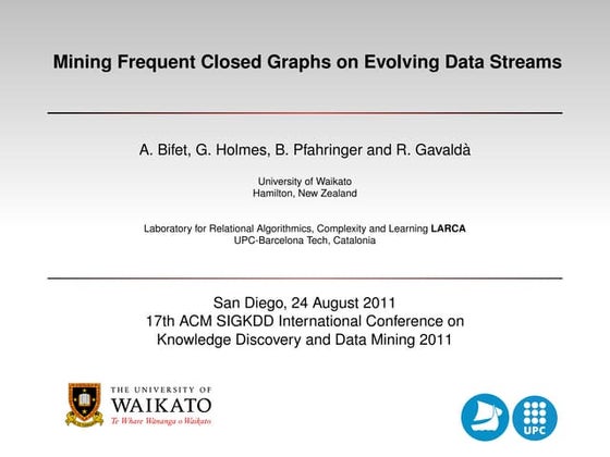 Mining Frequent Closed Graphs on Evolving Data Streams