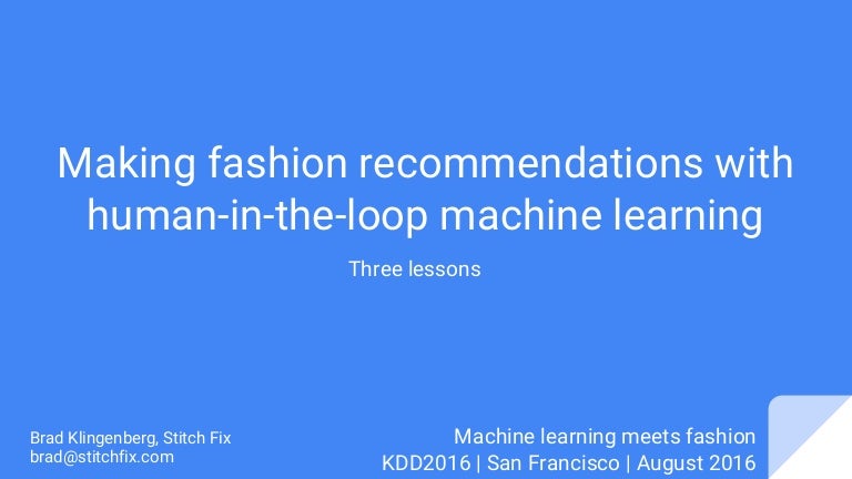 stitch fix machine learning