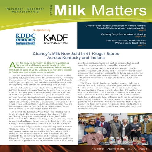 KY Milk Matters | PDF