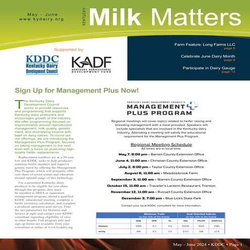 Kentucky Milk Matters - KDDC March April 2024 | PDF