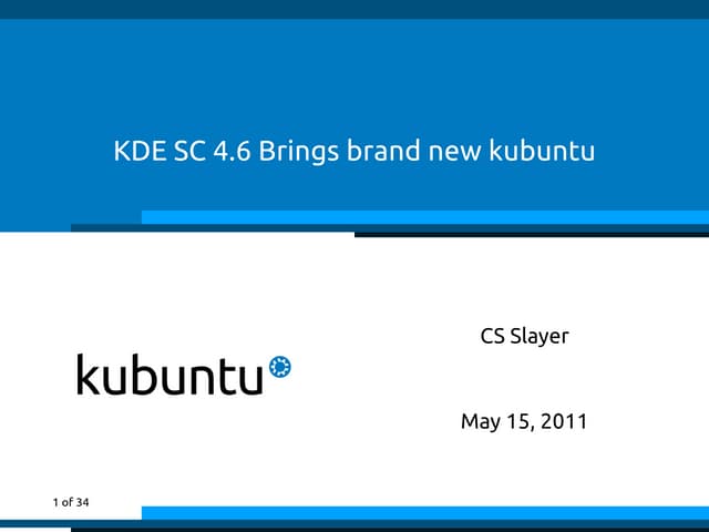 KDE SC 4.6 Brings brand new kubuntu