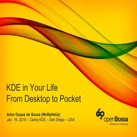 KDE in Your Life from Desktop to Pocket