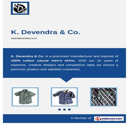 Men's Casual Half Sleeve Shirts by K devendra co | PDF