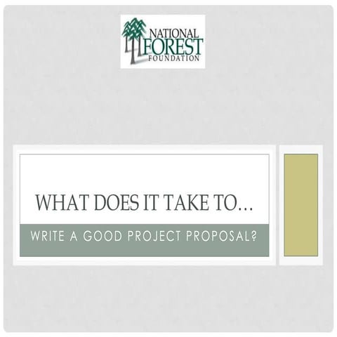 Writing a Successful Project Proposal by Kathleen Dowd-Gailey