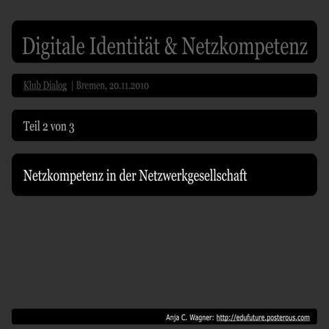 Netzkompetenz in der Netzwerkgesellschaft