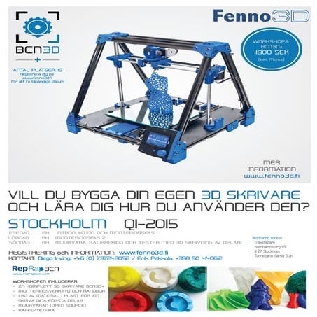 3D skrivare workshop i Stockholm | PDF