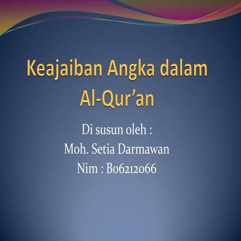 Keajaiban angka dalam al qur’an