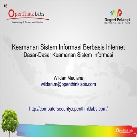 Dasar-Dasar Keamanan Sistem Informasi