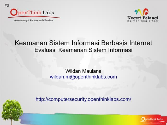 Evaluasi Keamanan Sistem Informasi