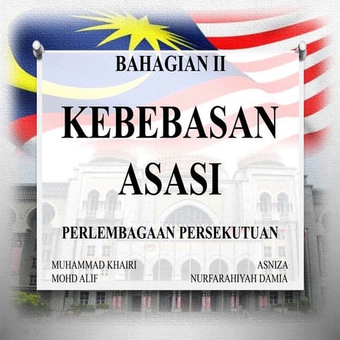 Hak Asasi Manusia di Malaysia bahagian II Perlembagaan Persekutuan
