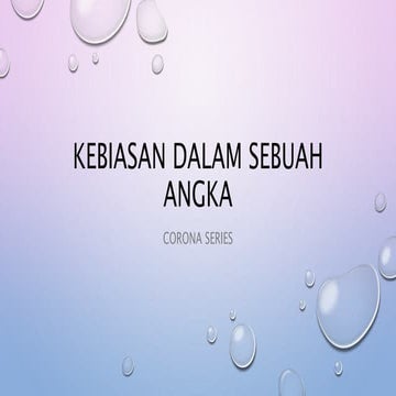 Kebiasan dalam sebuah angka