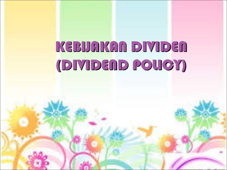 Kebijakan Deviden
