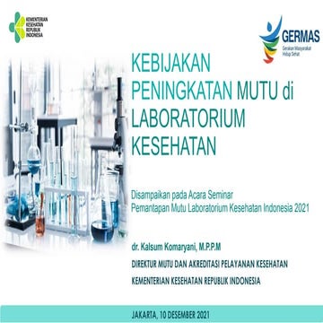 Materi Pemantapan Mutu Laboratorium Kesehatan | PDF
