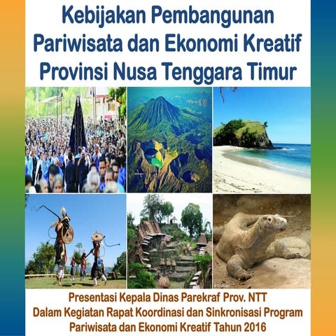 Kebijakan Pembangunan Parekraf Prov. NTT