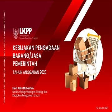 dokumen kebijakan pengadaan barang dan jasa | PDF