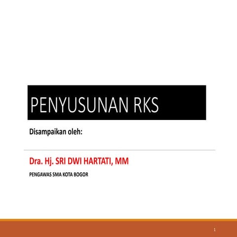 PENYUSUNAN RKS