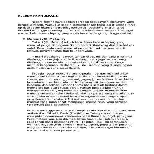 Kebudayaan jepang