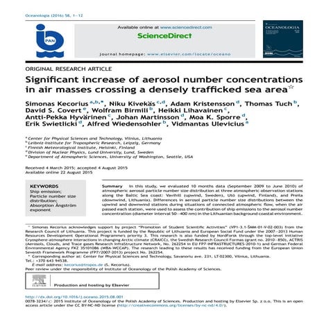 Kecorius oceanologia 2016   ships to to n