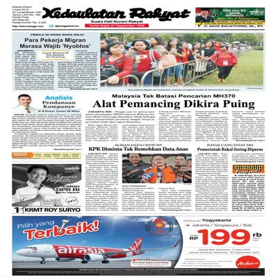 Kedaulatan Rakyat 1 April 2014