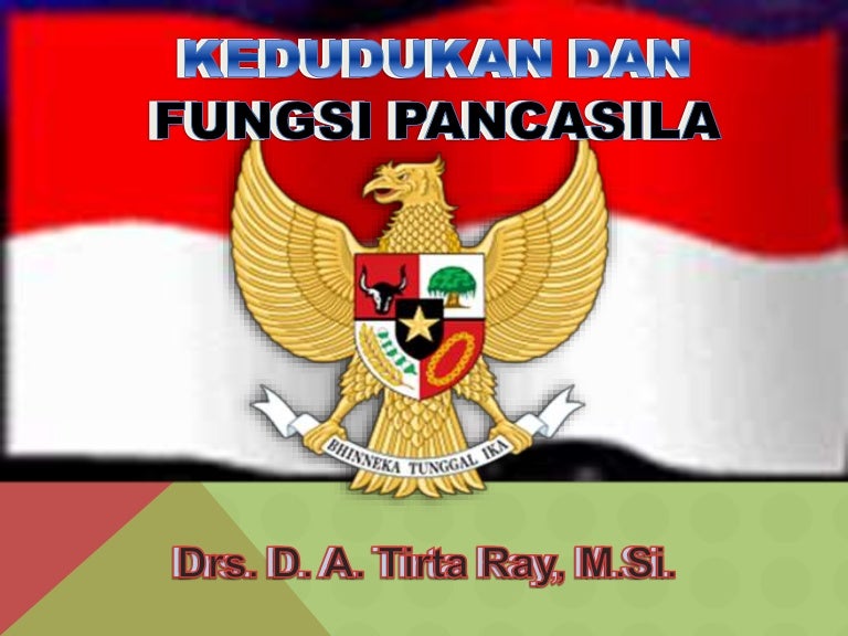 Kedudukan Fungsi Pancasila