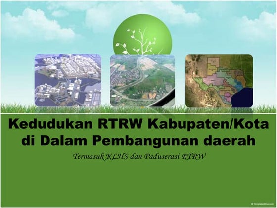 Analisis dibutuhkan dalam pembuatan rdtr (permen atr no 16 tahun 2018 ...