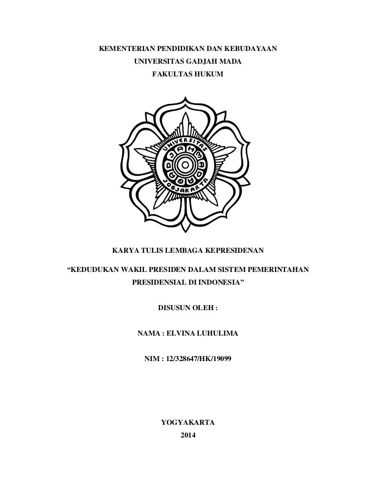 Kedudukan Wakil Presiden Dalam Sistem Pemerintahan Presidensial Kedudukan Wakil Presiden Dalam Sistem Pemerintahan Presidensial