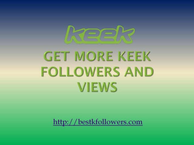 Keek get more followers free
