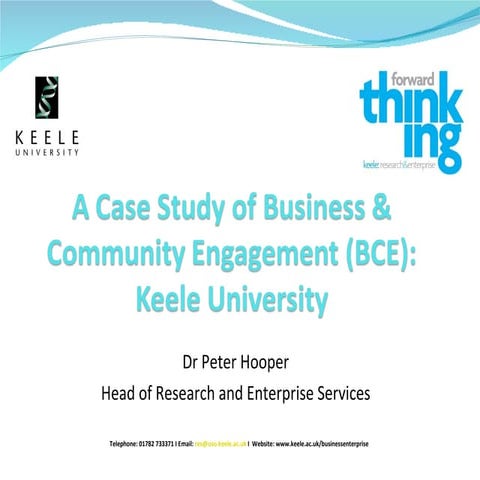 Embedding BCE - Institutional Showcase (Keele)