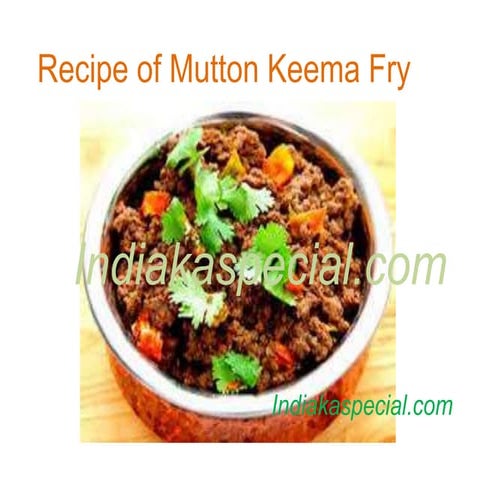 Keema fry