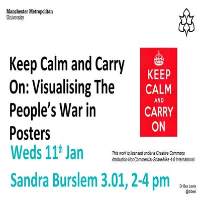 Keep Calm: Visualising the war in posters
