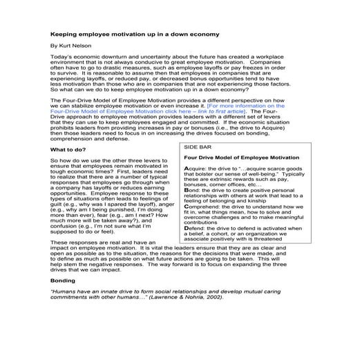 Keeping Employee Motivation Up Kn Article 2 25