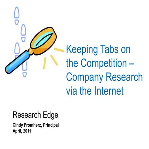 Keeping Tabs on the Competition