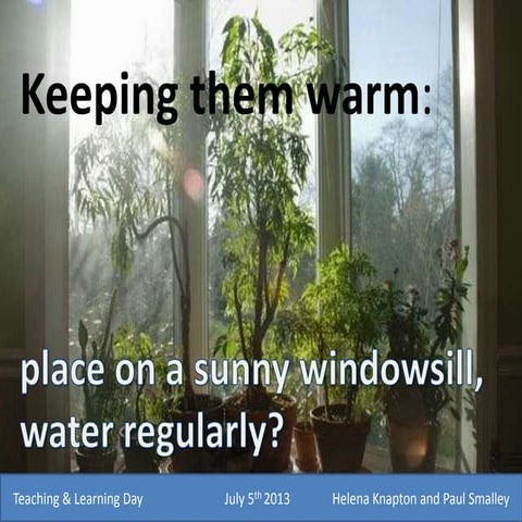 Keeping them warm | PPTX