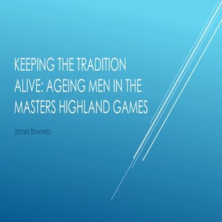 Keeping the Tradition Alive: Ageing...