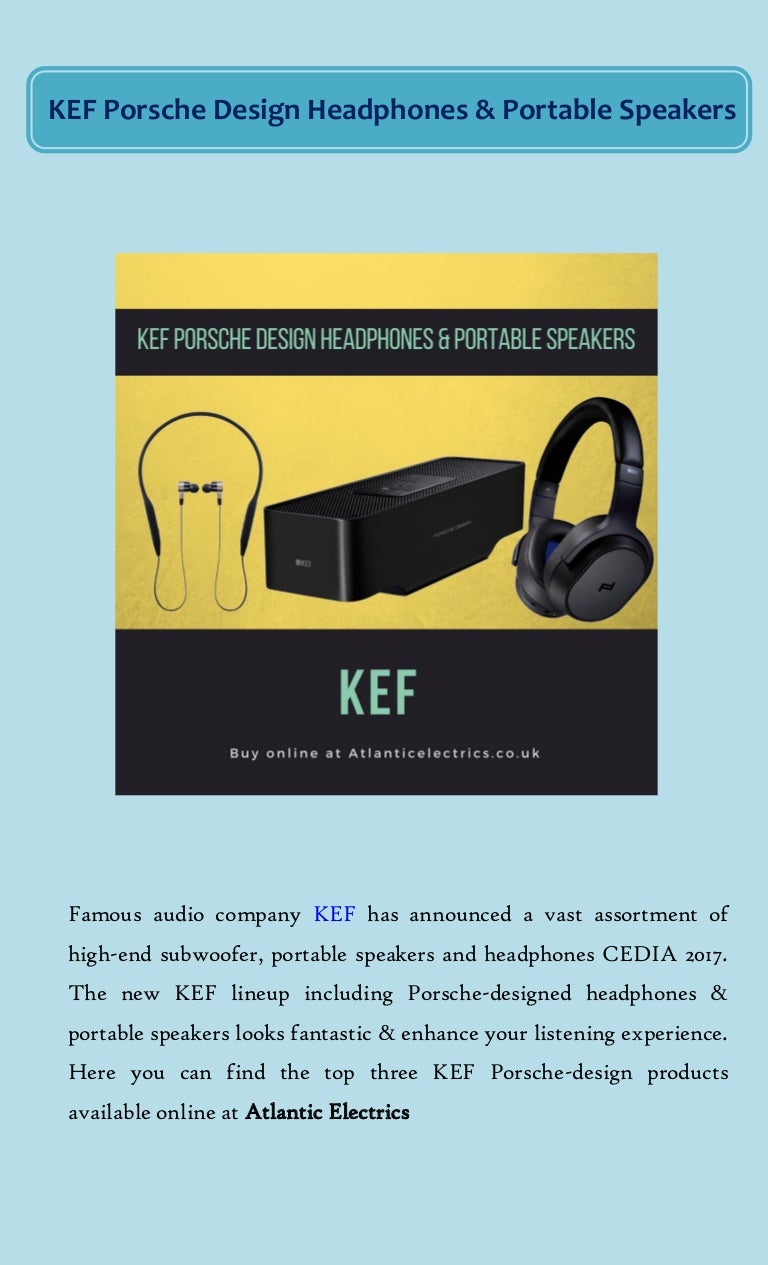 kef porsche design speaker