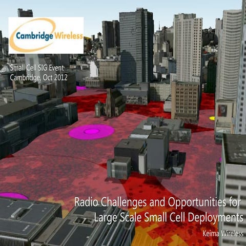 Radio Challenges and Opportunities for Large Scale Small Cell Deployments