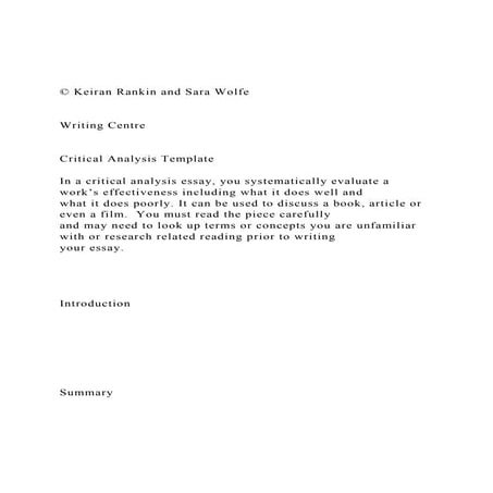 © Keiran Rankin and Sara Wolfe Writing Centre Cr.docx