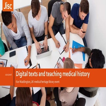 Digital texts and teaching medical history