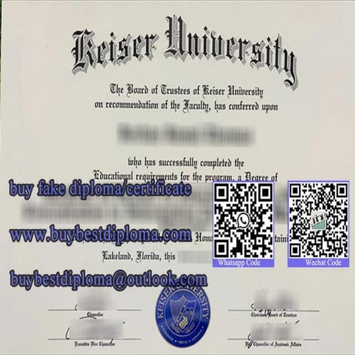 How much it tocost to make Keiser University diploma