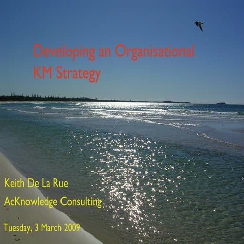 Developing Organisational Knowledge Management