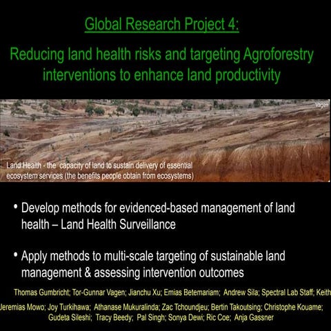 land health surveillance highlights