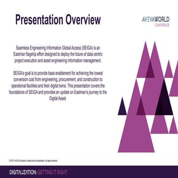 AVEVA World Conference NA - Keith Parker, Eastman Chemicals