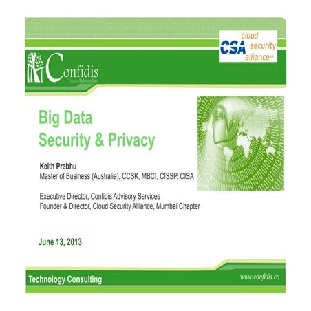 Keith prabhu  global high on cloud summit