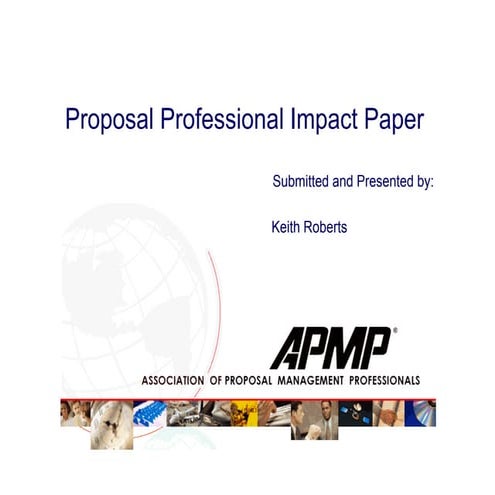APMP Proposal Professional Impact Paper 