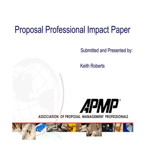 APMP Proposal Professional Impact Paper 