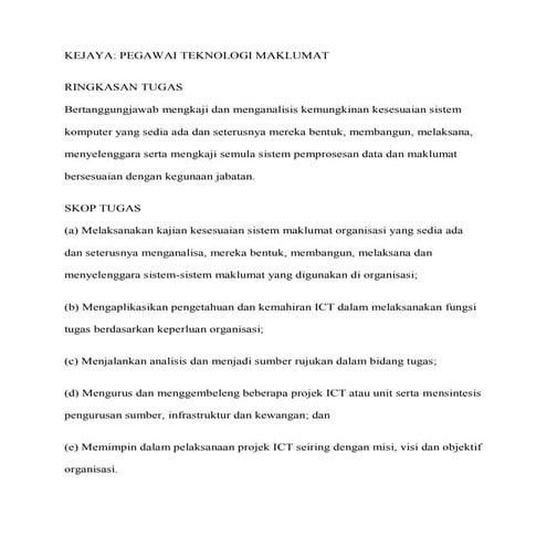 Kejaya Pegawai teknologi maklumat