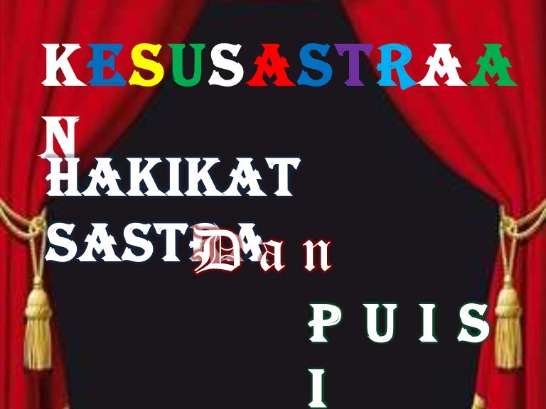hakikat sastra dan puisi